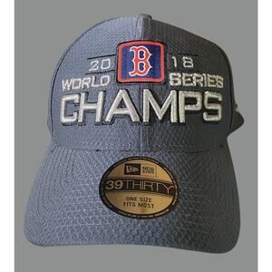Boston Red Sox Hat New Era 39Thirty Cap One Size 2018 World Series Champ New MLB